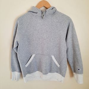 Champion Powerblend gray cowl neck hoodie sweatshirt